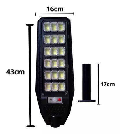 Lampara solar de 400w con control + kit de instalacion💥
