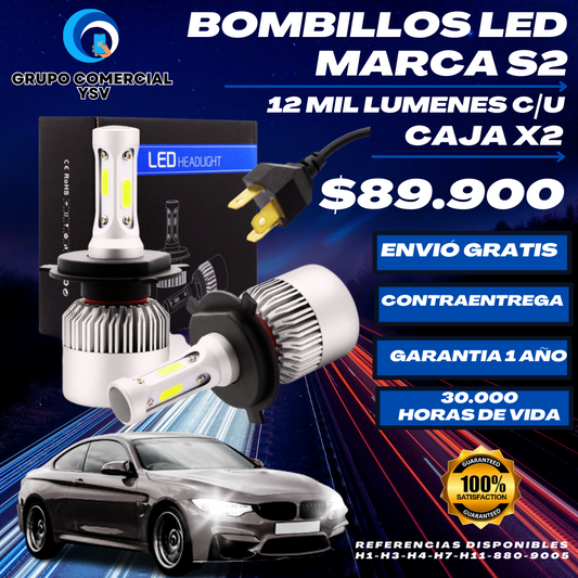 par bombillos led s2 h4
